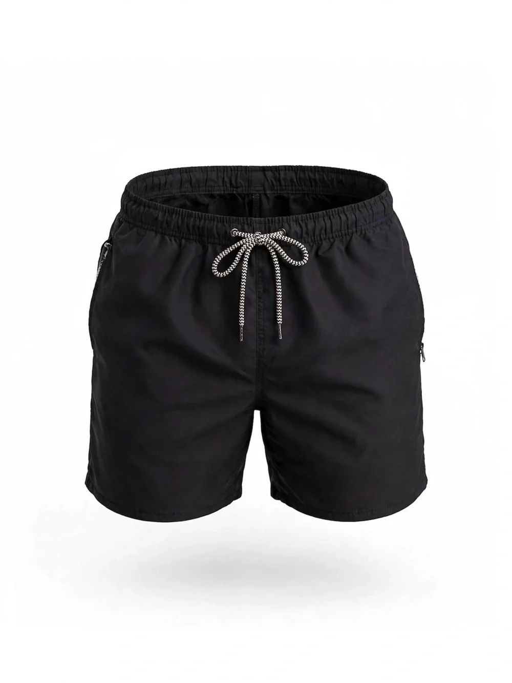 Andrew Scott Men's Black Swim Shorts with Drawstring